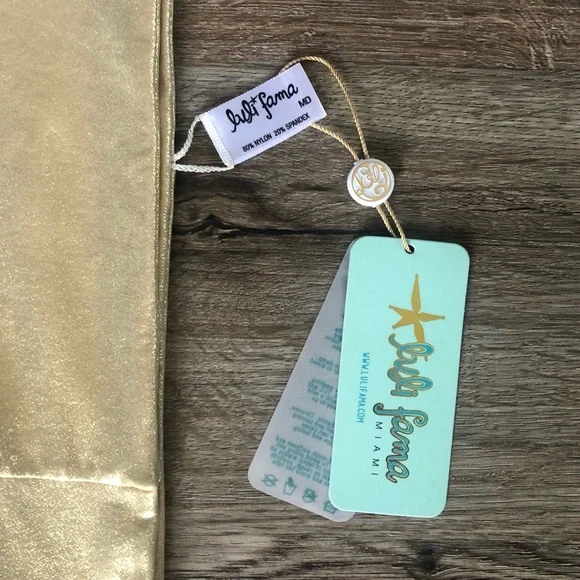 NEW Luli Fama Cosita Buena Gold Rush Bikini Bottoms - Picture 7 of 16